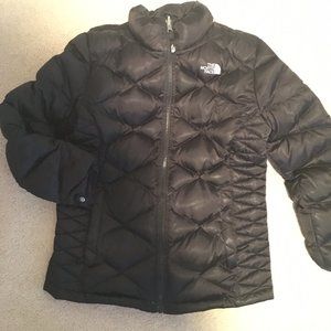 The North Face Down Puffer Jacket Black Girls XL